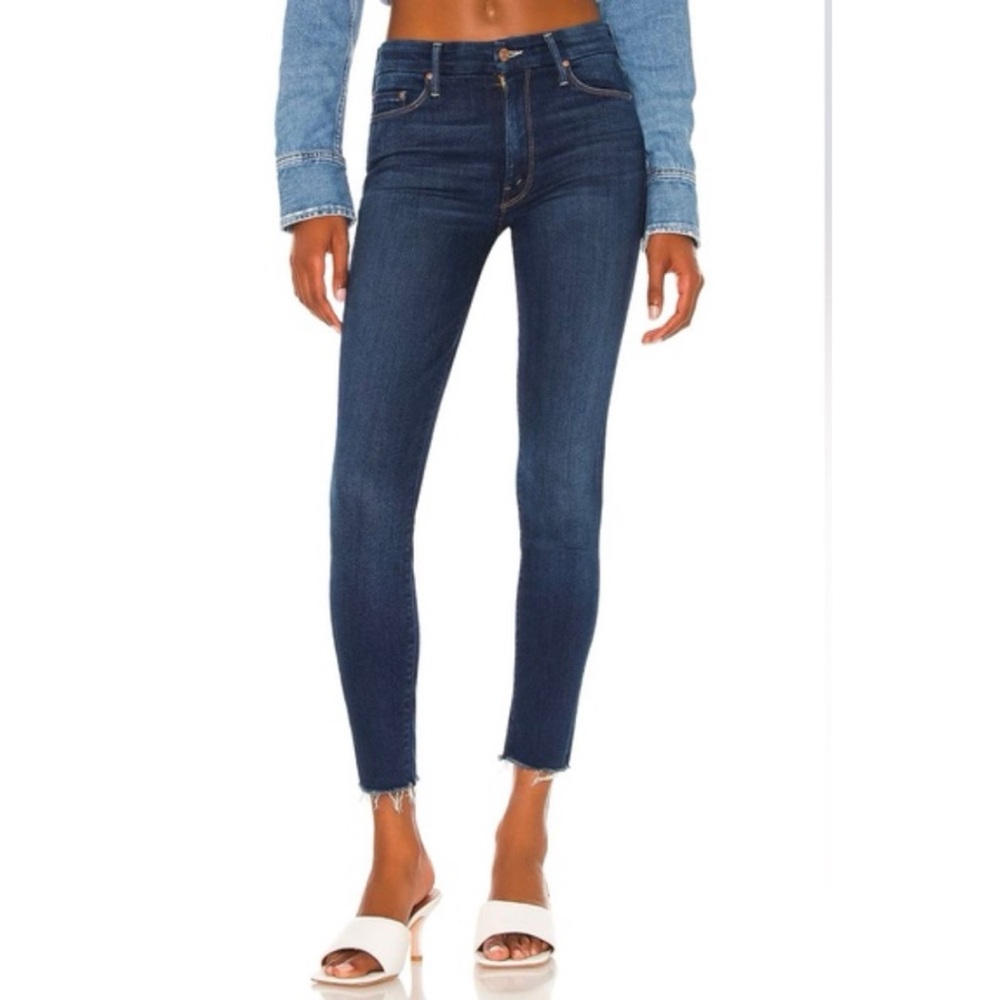 MOTHER The Looker Ankle Fray Jeans in Home Movies size 25 ~ Excellent